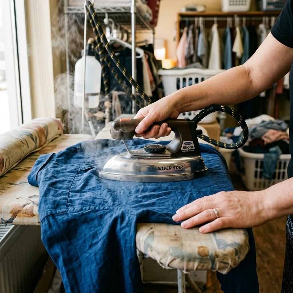 Perfectly pressed shirt in our boutique facility